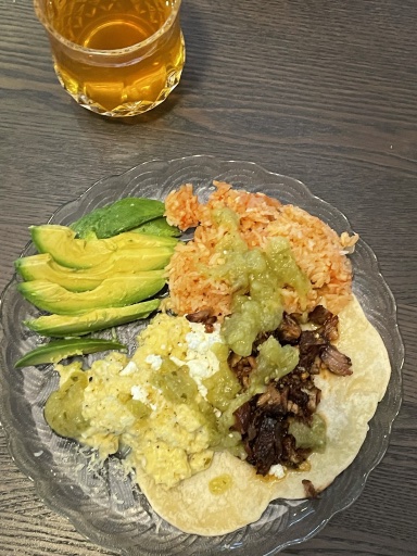 mexican breakfast plate