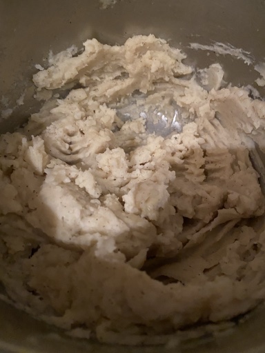 pan-fried fish with zucchini and mashed potatoes