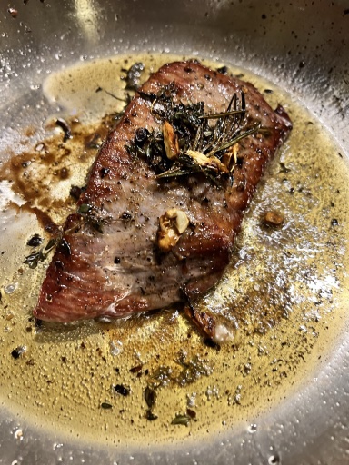 seared steak