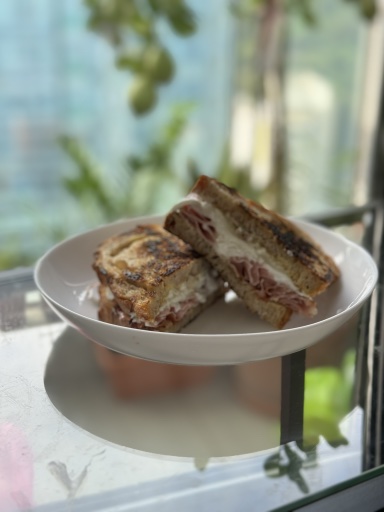 grilled ham and cheese sandwich