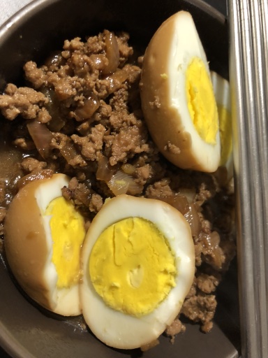 braised minced pork with soy eggs