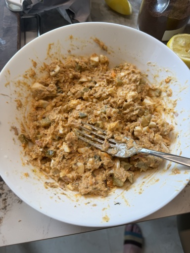 tuna melt with avocado