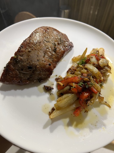 seared steak