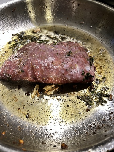 seared steak