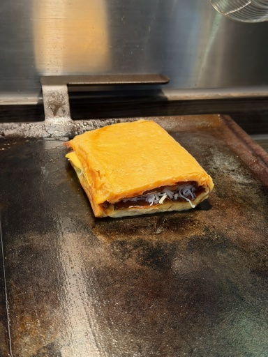 folded omelette sandwich